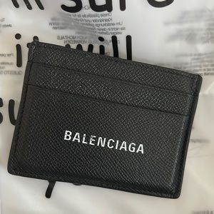 Balenciaga black cash card holder